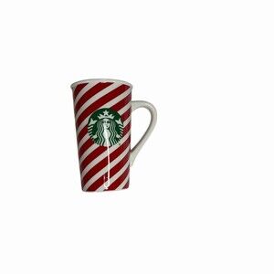 Starbucks 2019 Holiday Candy Cane Stripe Tall Latte Mug Red White 16 oz